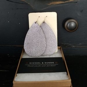 Nickel & Suede Earrings